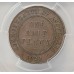 AUSTRALIA 1923 . HALF 1/2 PENNY .  PCGS GENUINE